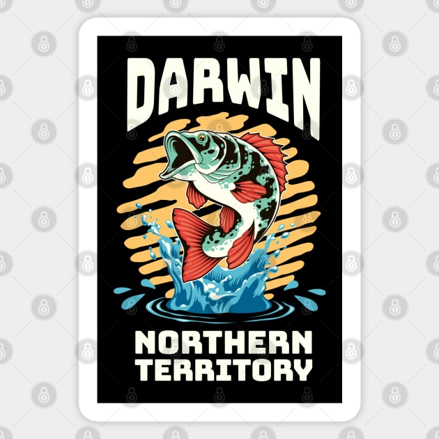 Darwin Barra Fishing Sticker by Speshly